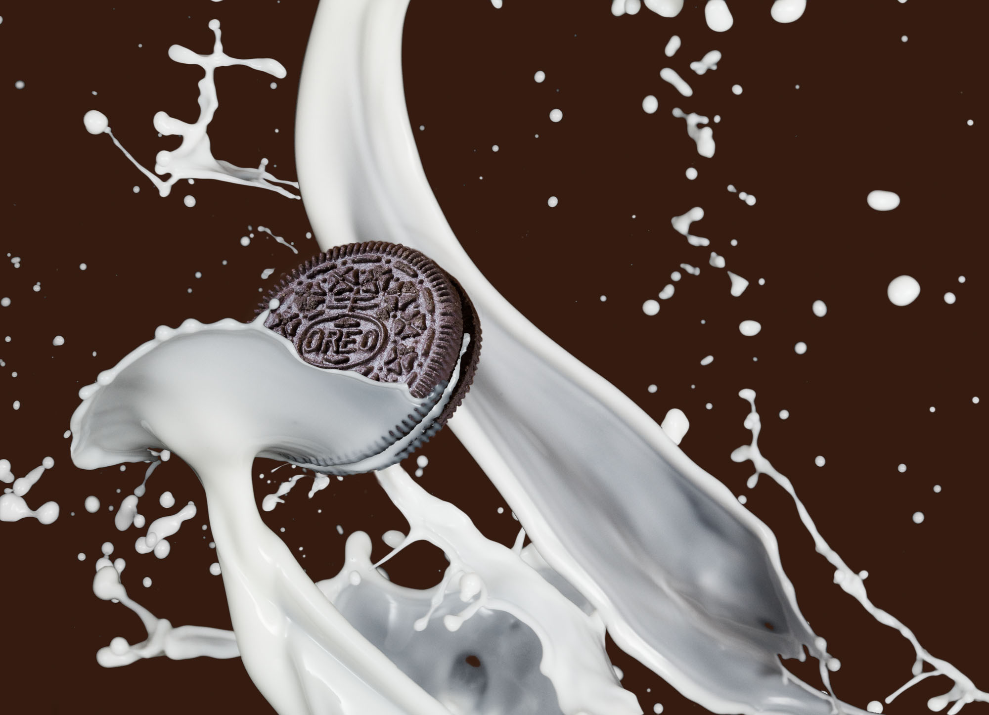 Oreo cookie splash with milk | Splash Photography | Food Photography | Product Photography | Shot in Denver Colorado