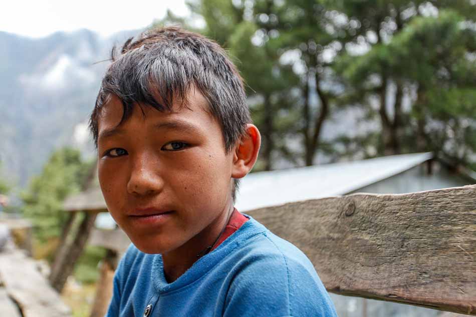 Portrait of Nepalese child in the Himalayas, Nepal | Travel Photography | Child Porter | Everst Base Camp Trek | Portrait Photography